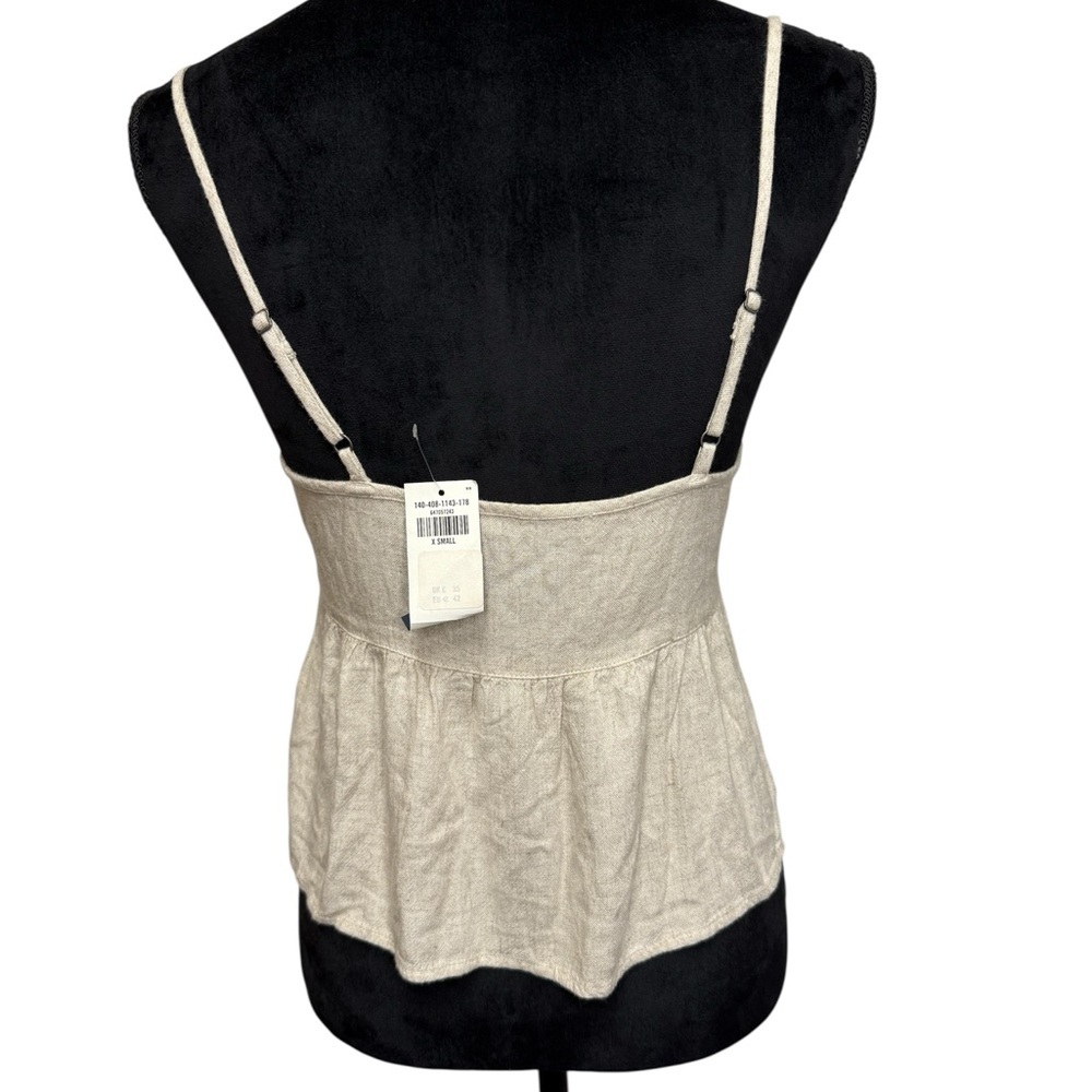 Abercrombie & Fitch Linen Trapeze Cami Tank Top T… - image 3